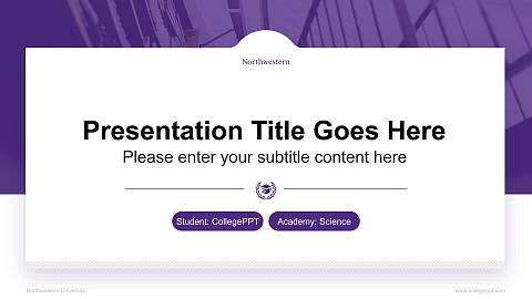 Northwestern University National Scholarship Defense PPT Template