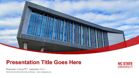 North Carolina State University at Raleigh Course/Courseware Creation PPT Template