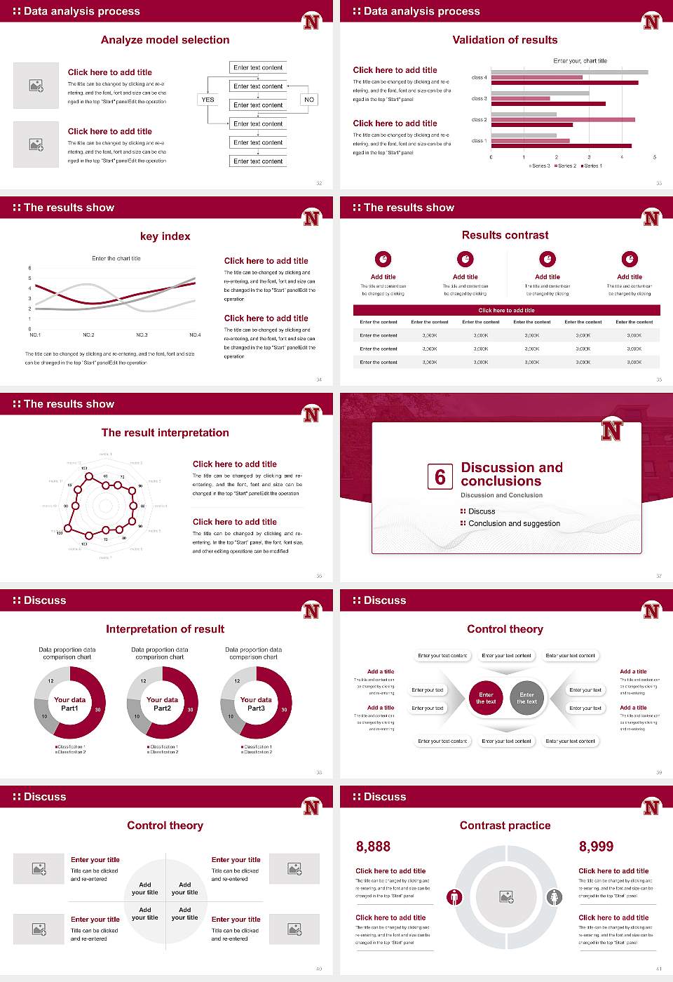 Northern State University Graduation Thesis Defense PPT Template16:9 ratio PPT effect preview image5