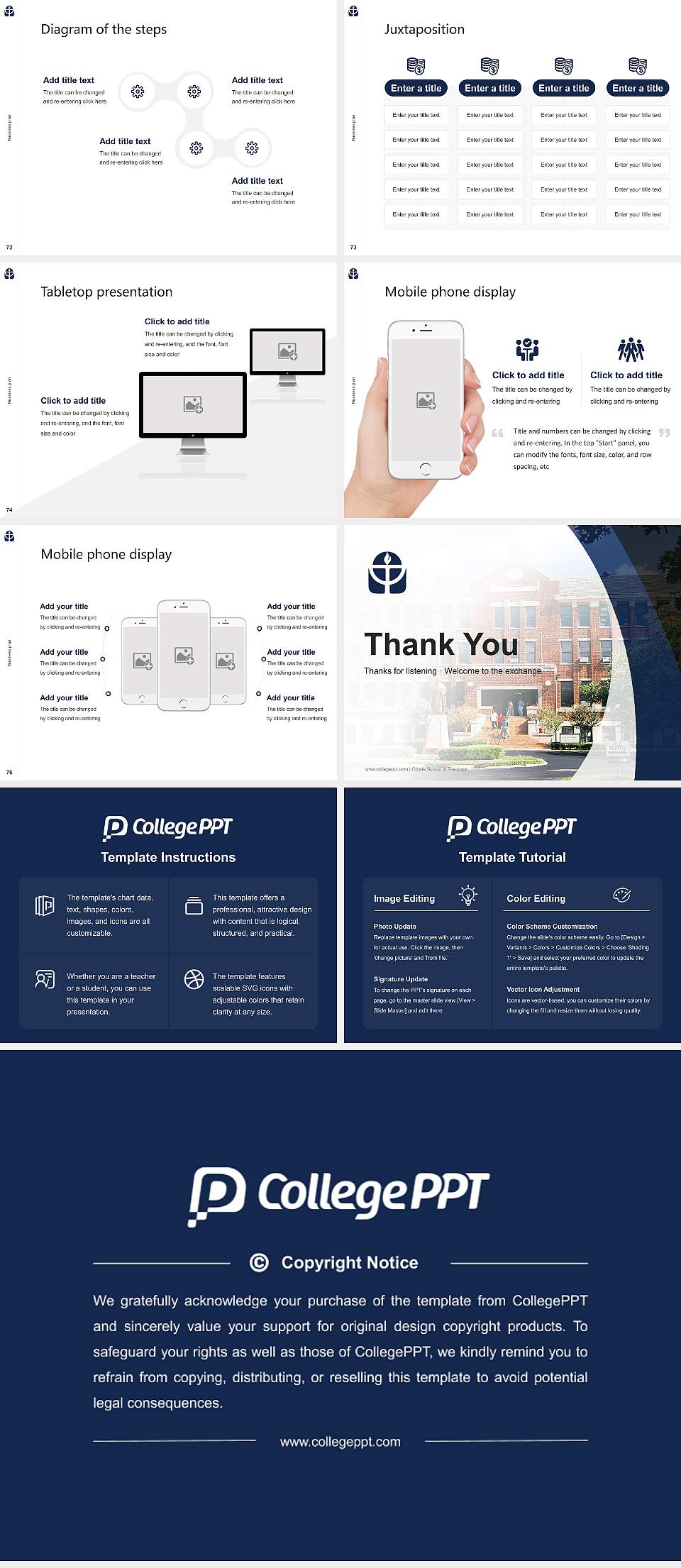 Oblate School of Theology Competition/Entrepreneurship Contest PPT Template4:3 ratio PPT effect preview image9