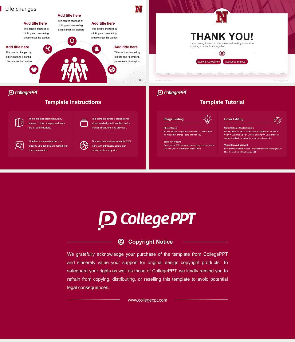 Northern State University National Scholarship Defense PPT Template16:9 ratio PPT effect preview image4