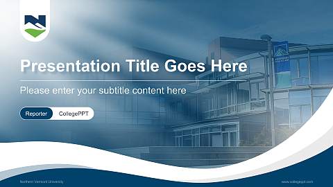 Northern Vermont University Lecture Sharing and Networking Event PPT Template