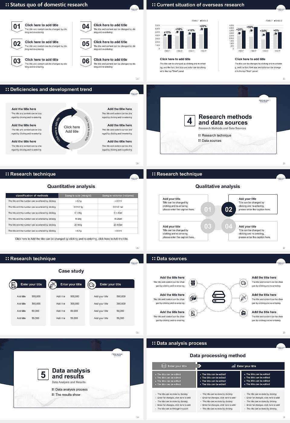 Northland College Graduation Thesis Defense PPT Template16:9 ratio PPT effect preview image4