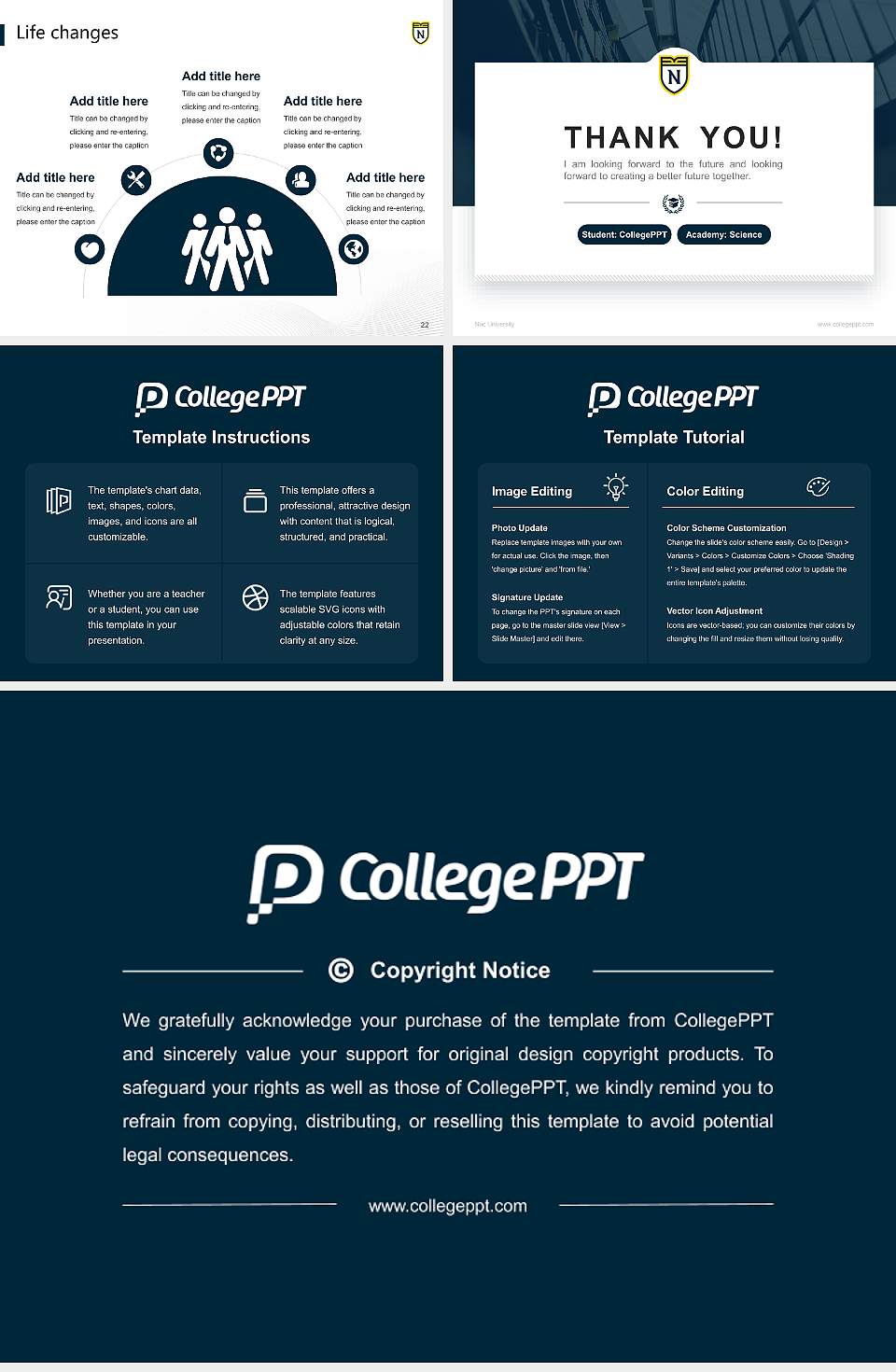 Nuc University National Scholarship Defense PPT Template4:3 ratio PPT effect preview image4