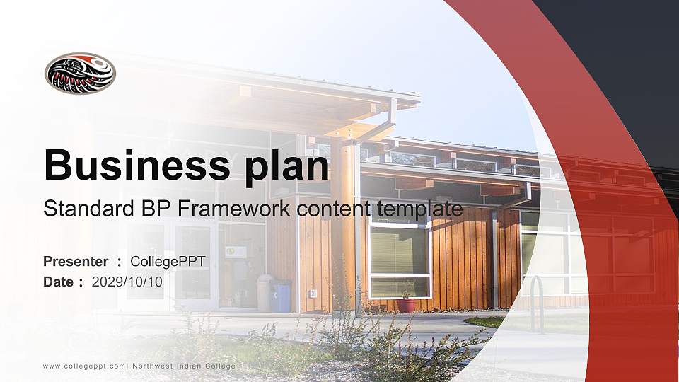 Northwest Indian College Competition/Entrepreneurship Contest PPT Template16:9 ratio PPT effect preview image