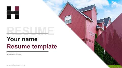 Northeastern Seminary Resume PPT Template
