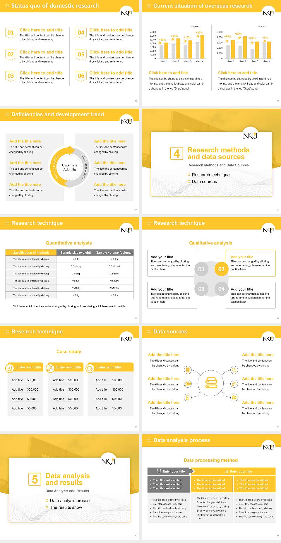 Northern Kentucky University Graduation Thesis Defense PPT Template4:3 ratio PPT effect preview image4