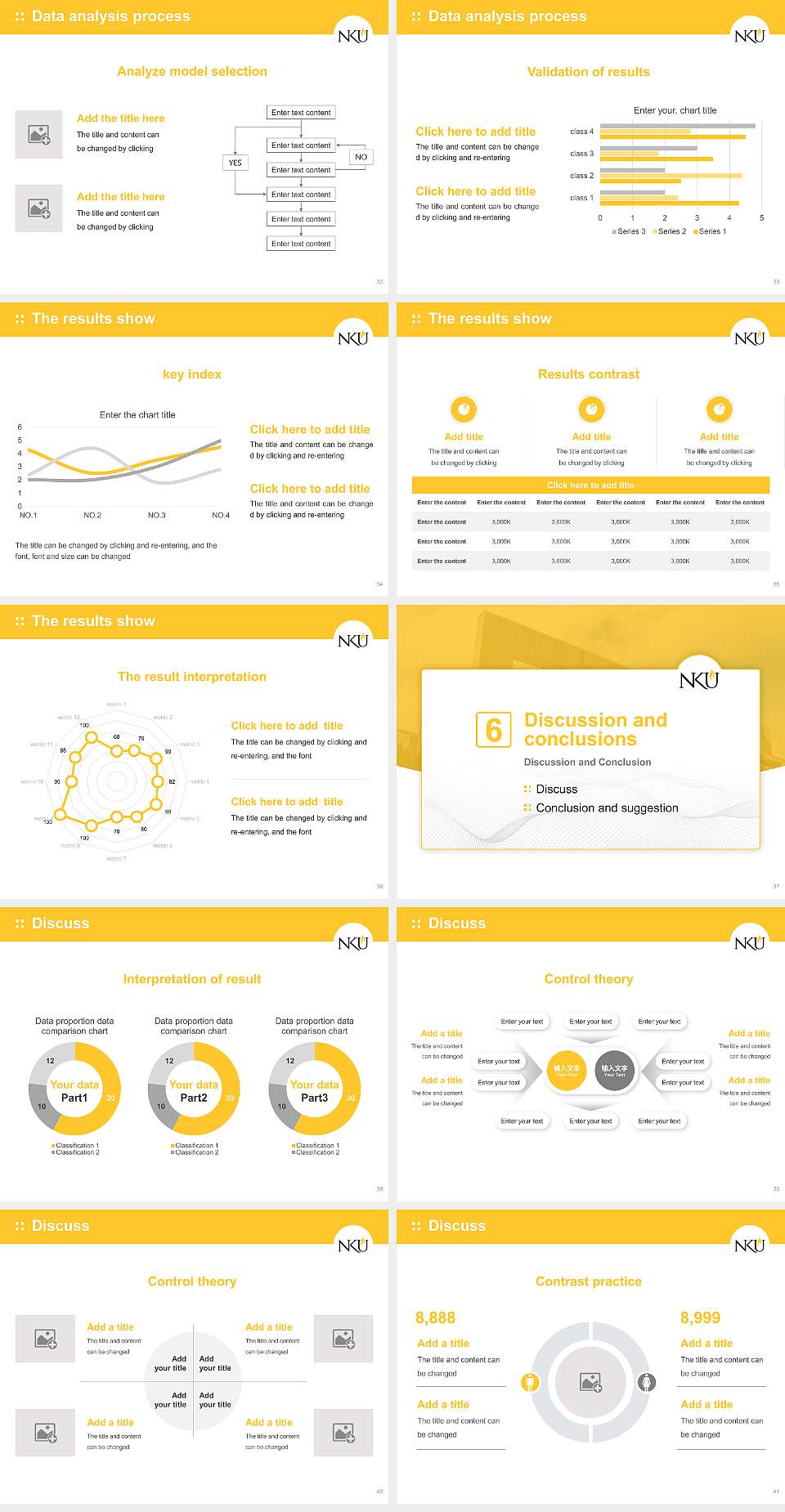 Northern Kentucky University Graduation Thesis Defense PPT Template4:3 ratio PPT effect preview image5