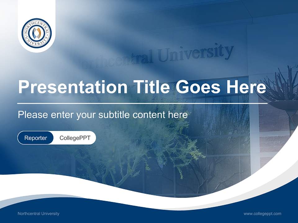 Northcentral University Lecture Sharing and Networking Event PPT Template4:3 ratio PPT effect preview image4