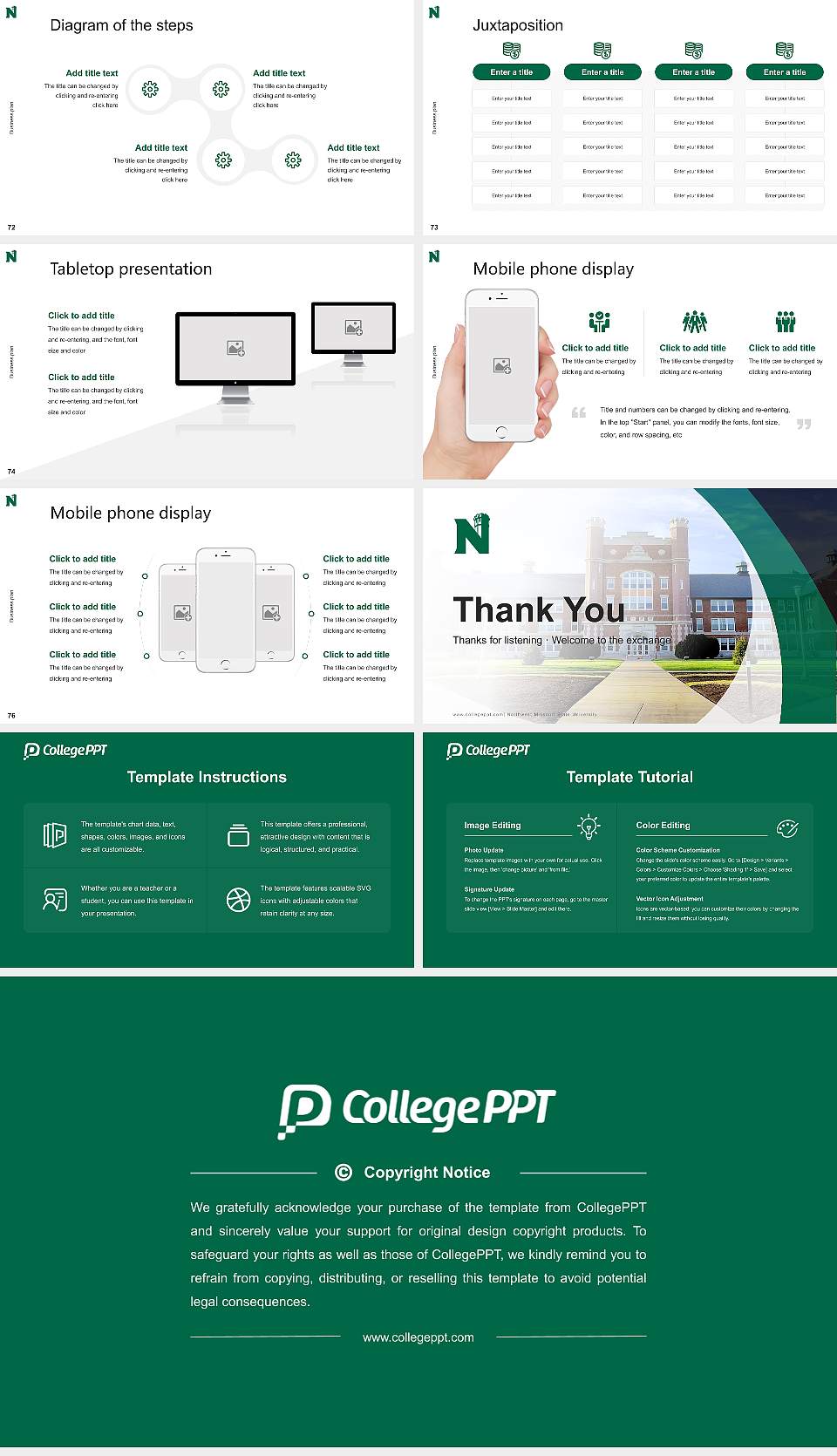 Northwest Missouri State University Competition/Entrepreneurship Contest PPT Template16:9 ratio PPT effect preview image9