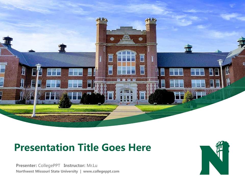 Northwest Missouri State University Course/Courseware Creation PPT Template4:3 ratio PPT effect preview image5