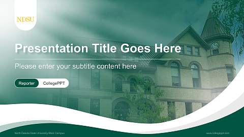 North Dakota State University-Main Campus Lecture Sharing and Networking Event PPT Template