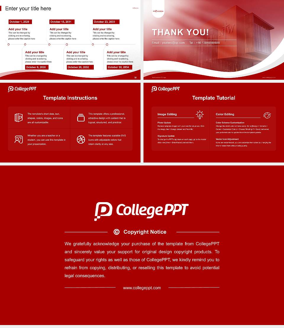 Northwestern College Lecture Sharing and Networking Event PPT Template16:9 ratio PPT effect preview image4
