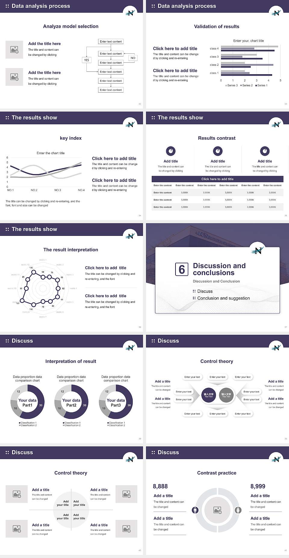 Northern Seminary Graduation Thesis Defense PPT Template4:3 ratio PPT effect preview image5