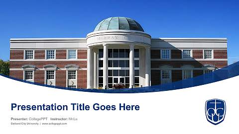Oakland City University Course/Courseware Creation PPT Template