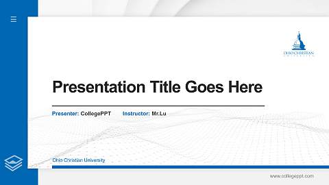Ohio Christian University Thesis Proposal/Graduation Defense PPT Template