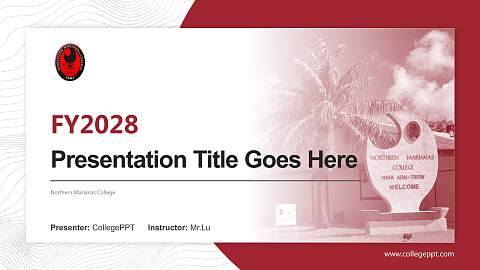 Northern Marianas College Academic Presentation/Research Findings Report PPT Template