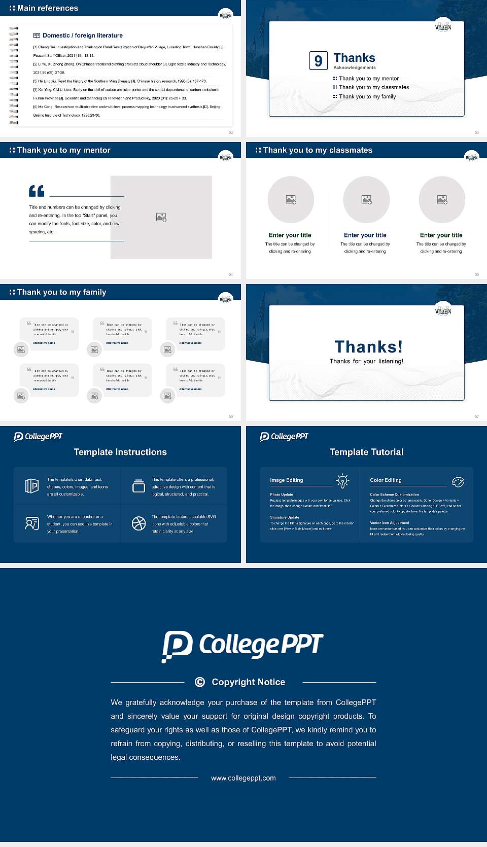 North Carolina Wesleyan College Graduation Thesis Defense PPT Template16:9 ratio PPT effect preview image7