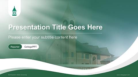 Northeastern State University Lecture Sharing and Networking Event PPT Template