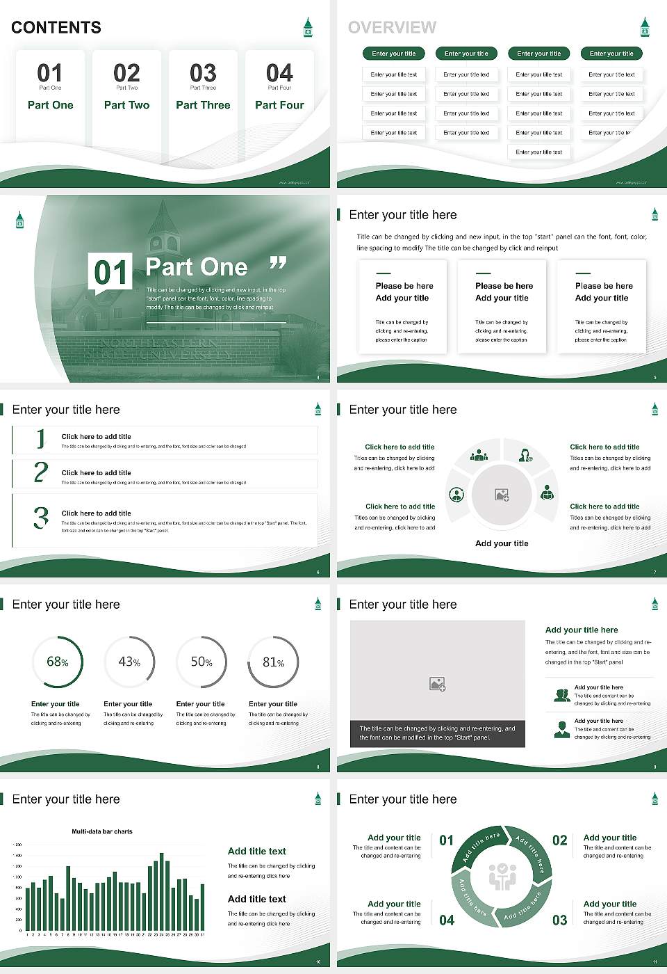 Northeastern State University Lecture Sharing and Networking Event PPT Template16:9 ratio PPT effect preview image2
