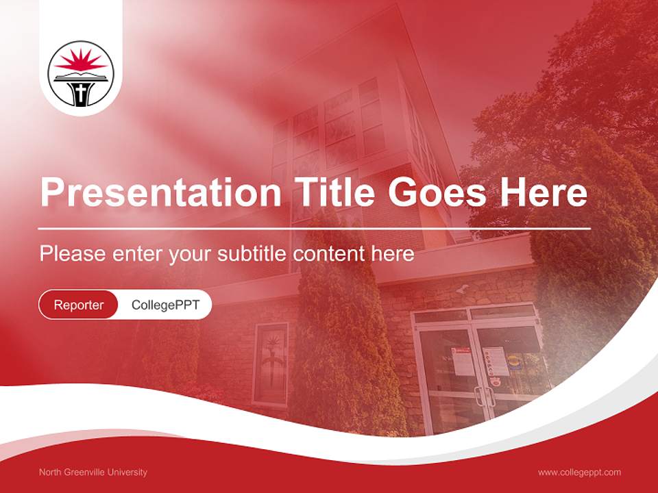North Greenville University Lecture Sharing and Networking Event PPT Template4:3 ratio PPT effect preview image4