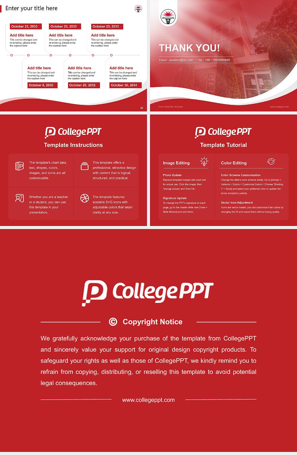 North Greenville University Lecture Sharing and Networking Event PPT Template4:3 ratio PPT effect preview image4