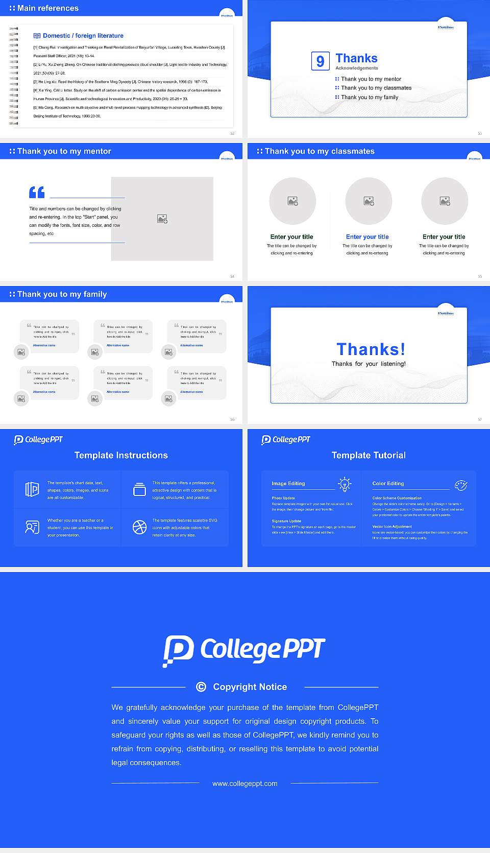 Northshore University Healthsystem School of Nurse Anesthesia Graduation Thesis Defense PPT Template16:9 ratio PPT effect preview image7