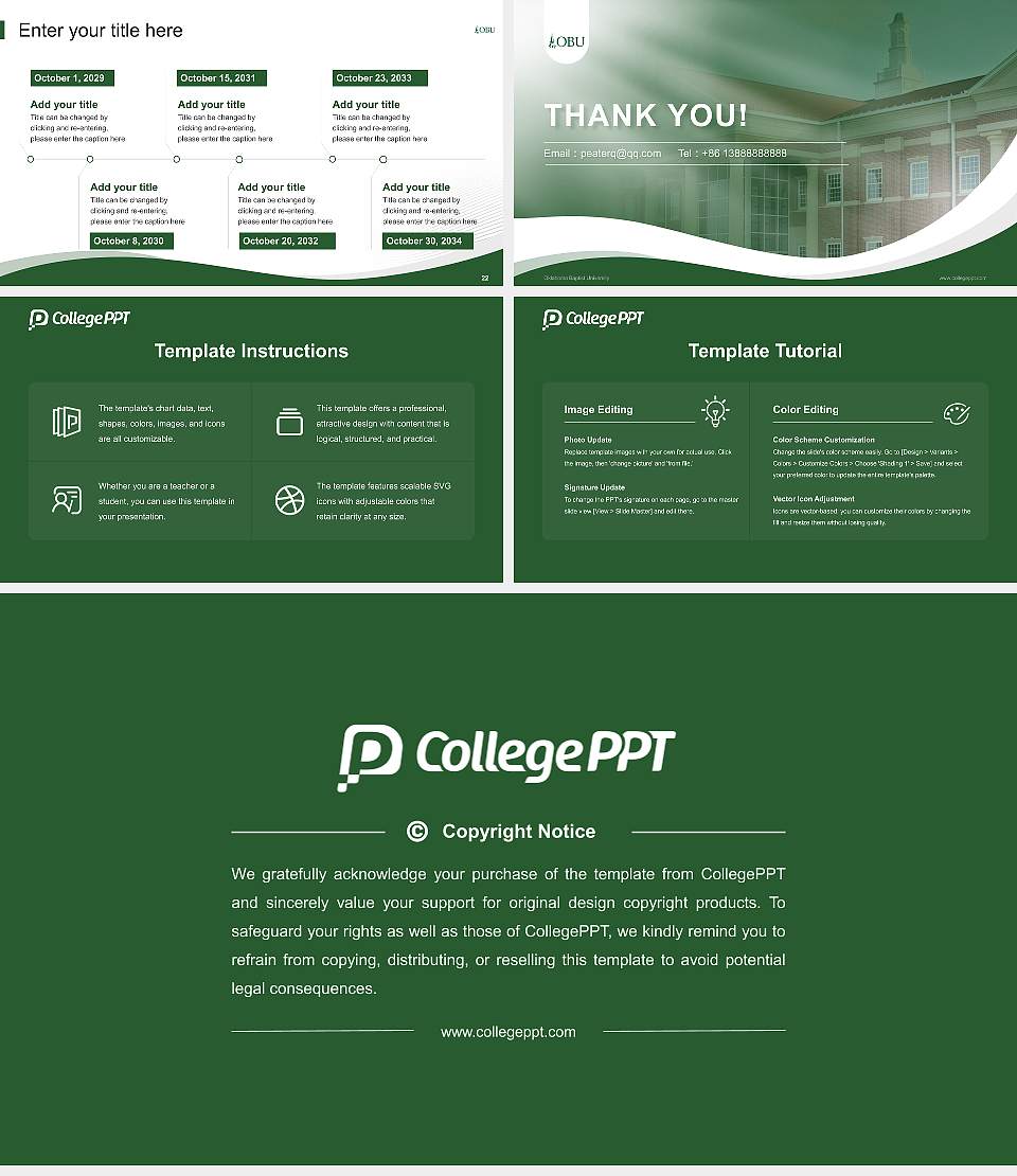 Oklahoma Baptist University Lecture Sharing and Networking Event PPT Template16:9 ratio PPT effect preview image4