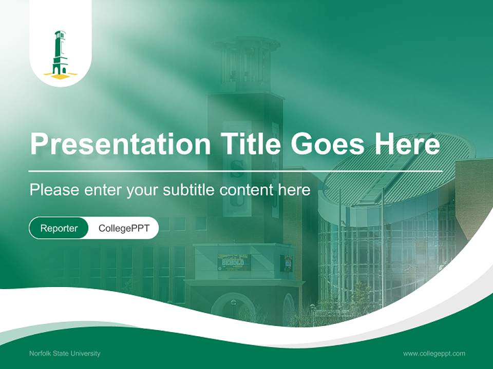 Norfolk State University Lecture Sharing and Networking Event PPT Template4:3 ratio PPT effect preview image4