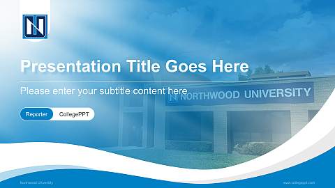 Northwood University Lecture Sharing and Networking Event PPT Template