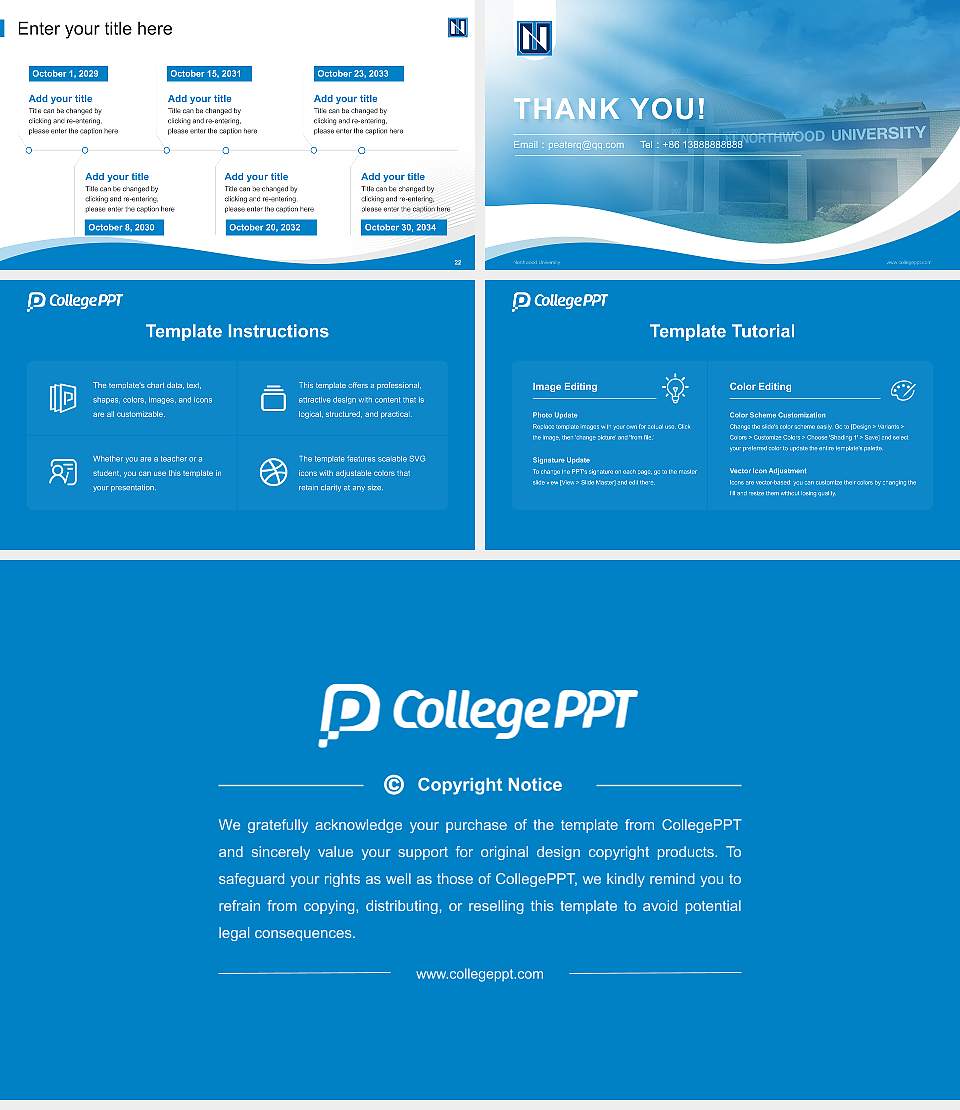 Northwood University Lecture Sharing and Networking Event PPT Template16:9 ratio PPT effect preview image4