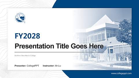 Northern New Mexico College Academic Presentation/Research Findings Report PPT Template