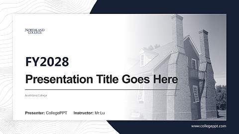 Northland College Academic Presentation/Research Findings Report PPT Template