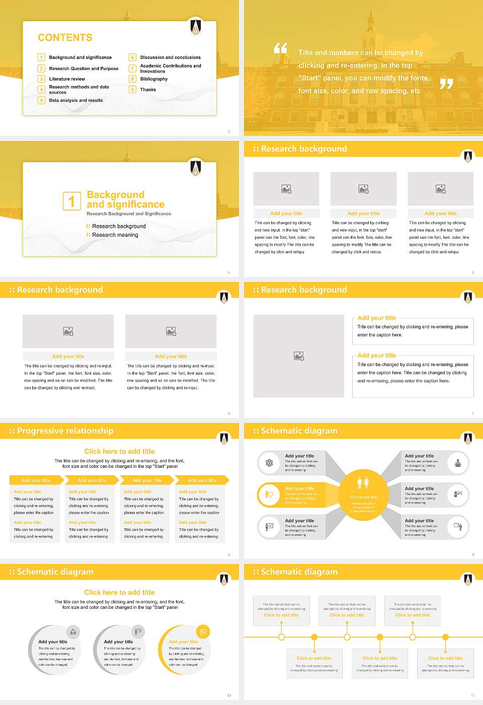 Ohio Dominican University Graduation Thesis Defense PPT Template16:9 ratio PPT effect preview image2