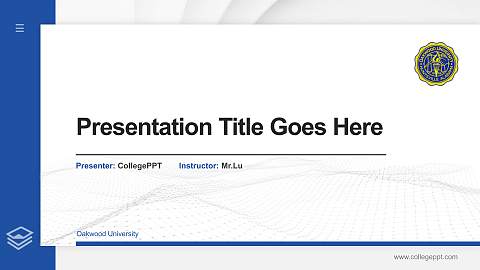 Oakwood University Thesis Proposal/Graduation Defense PPT Template