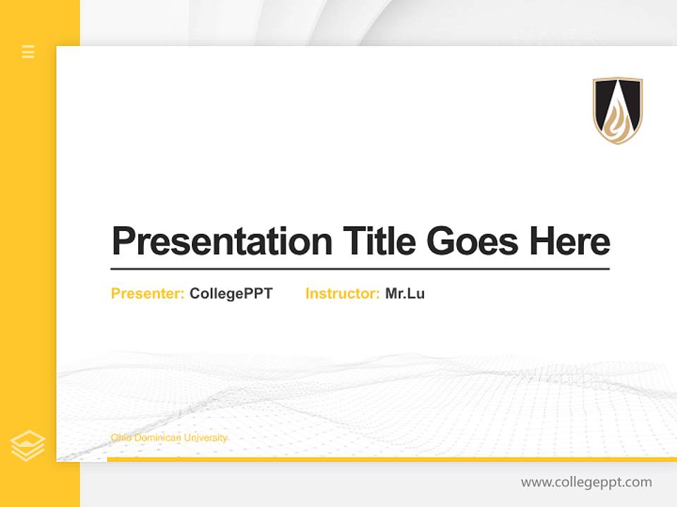 Ohio Dominican University Thesis Proposal/Graduation Defense PPT Template4:3 ratio PPT effect preview image5