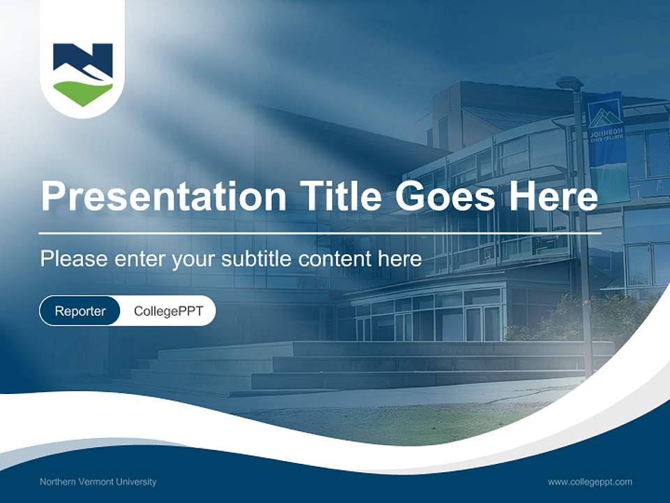 Northern Vermont University Lecture Sharing and Networking Event PPT Template4:3 ratio PPT effect preview image4