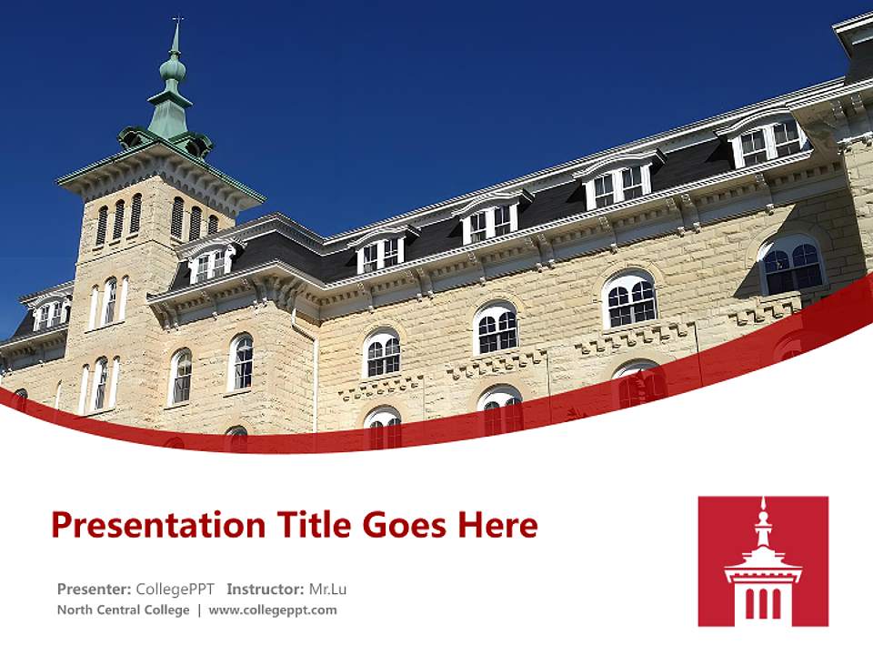 North Central College Course/Courseware Creation PPT Template4:3 ratio PPT effect preview image5