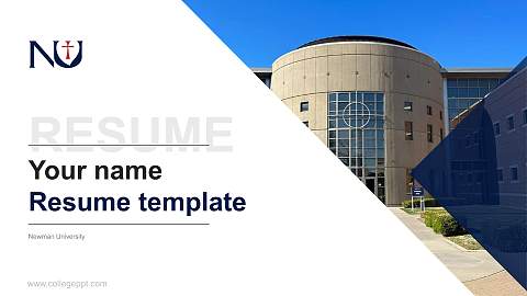 Newman University Resume PPT Template