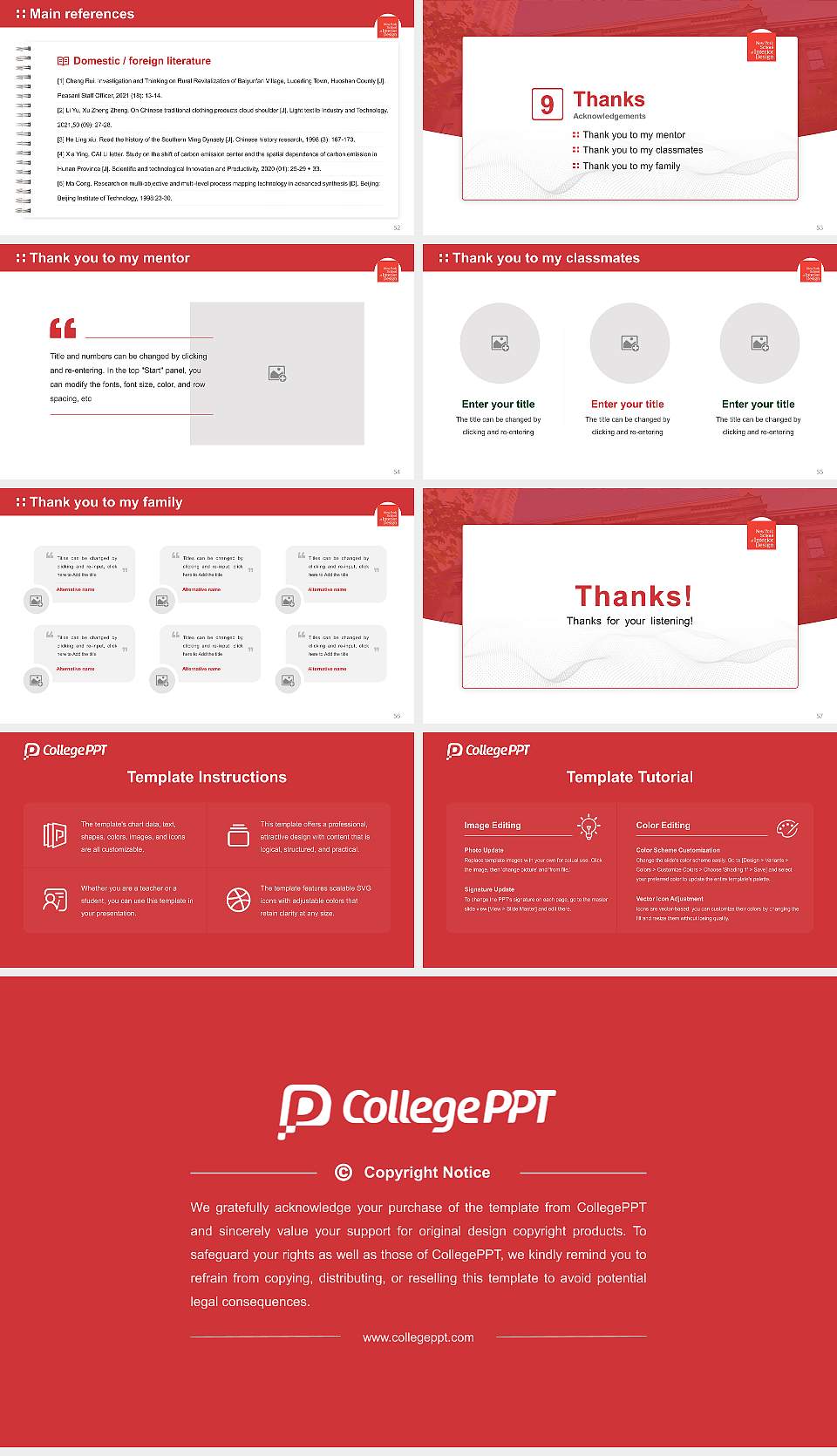New York School of Interior Design Graduation Thesis Defense PPT Template16:9 ratio PPT effect preview image7