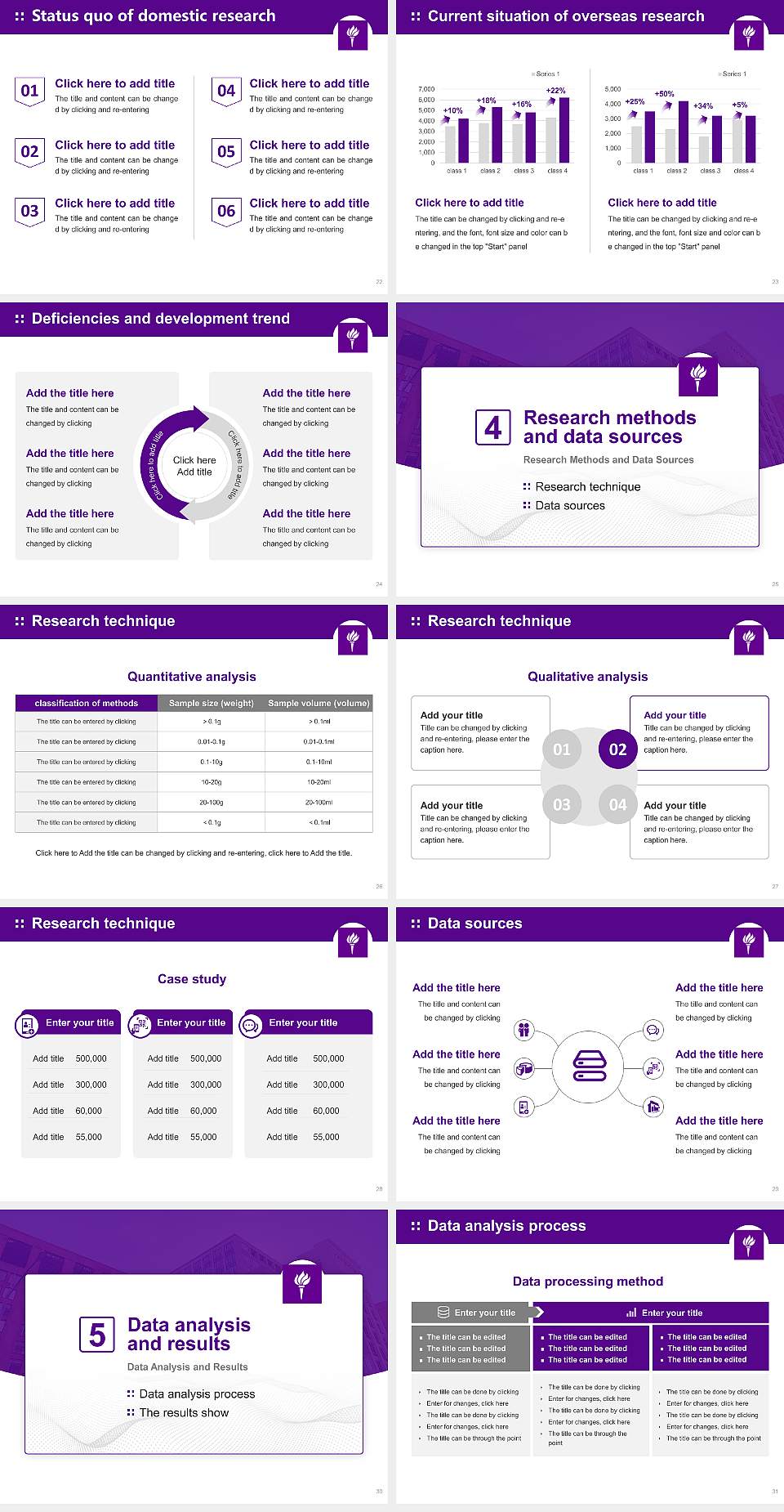 New York University Graduation Thesis Defense PPT Template4:3 ratio PPT effect preview image4
