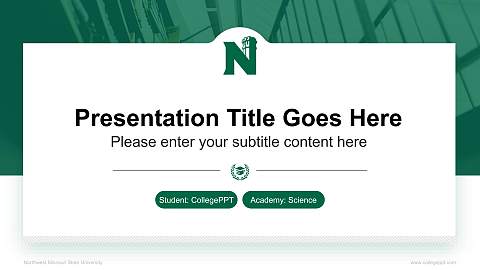Northwest Missouri State University National Scholarship Defense PPT Template