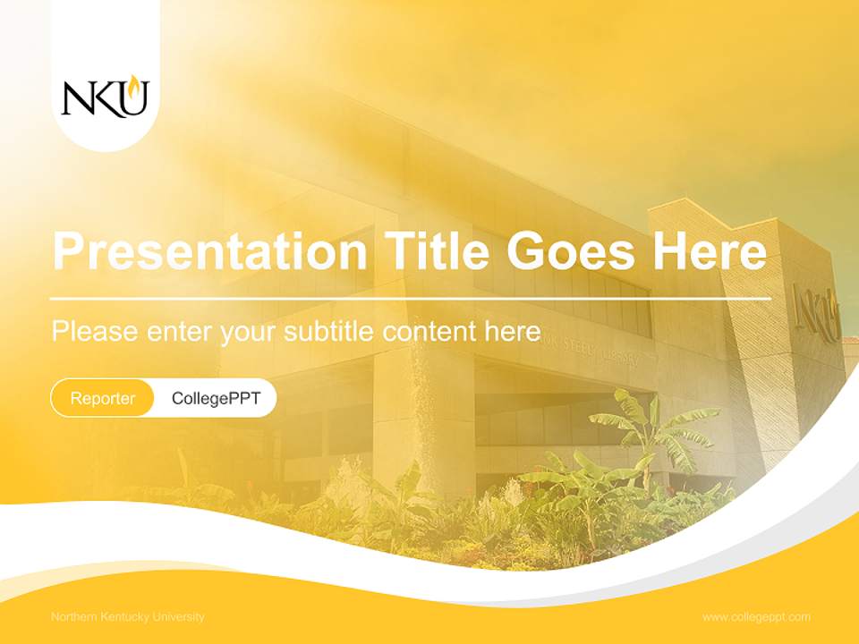 Northern Kentucky University Lecture Sharing and Networking Event PPT Template4:3 ratio PPT effect preview image4