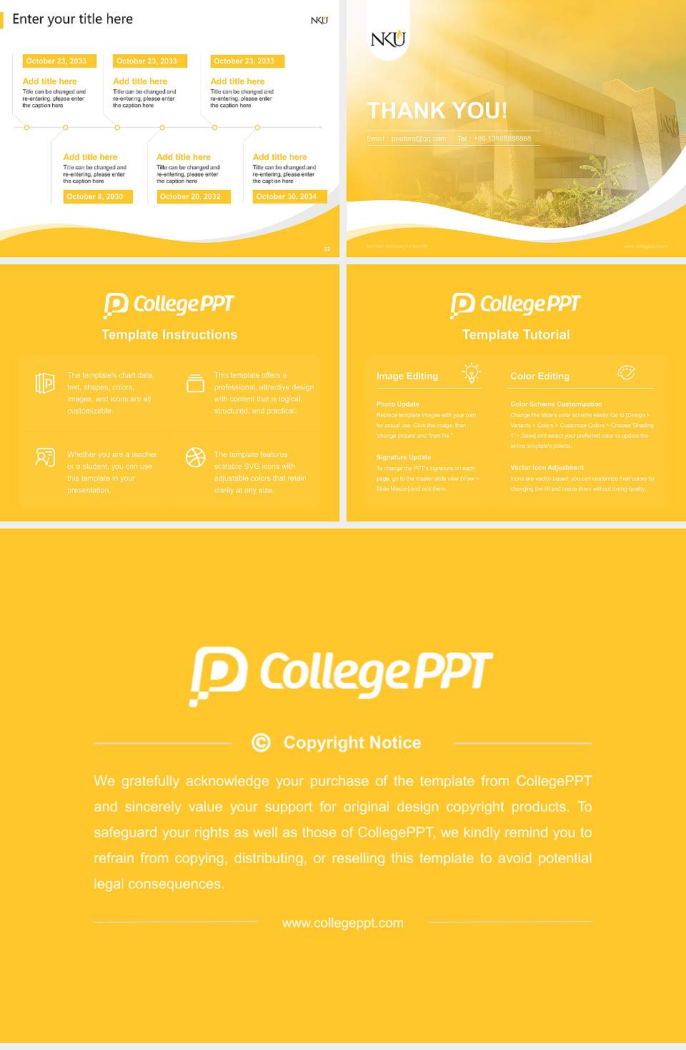 Northern Kentucky University Lecture Sharing and Networking Event PPT Template4:3 ratio PPT effect preview image4