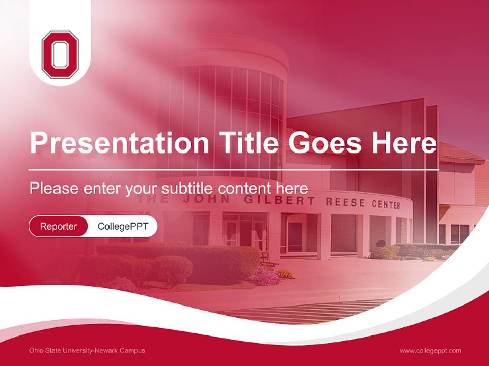 Ohio State University-Newark Campus Lecture Sharing and Networking Event PPT Template4:3 ratio PPT effect preview image4