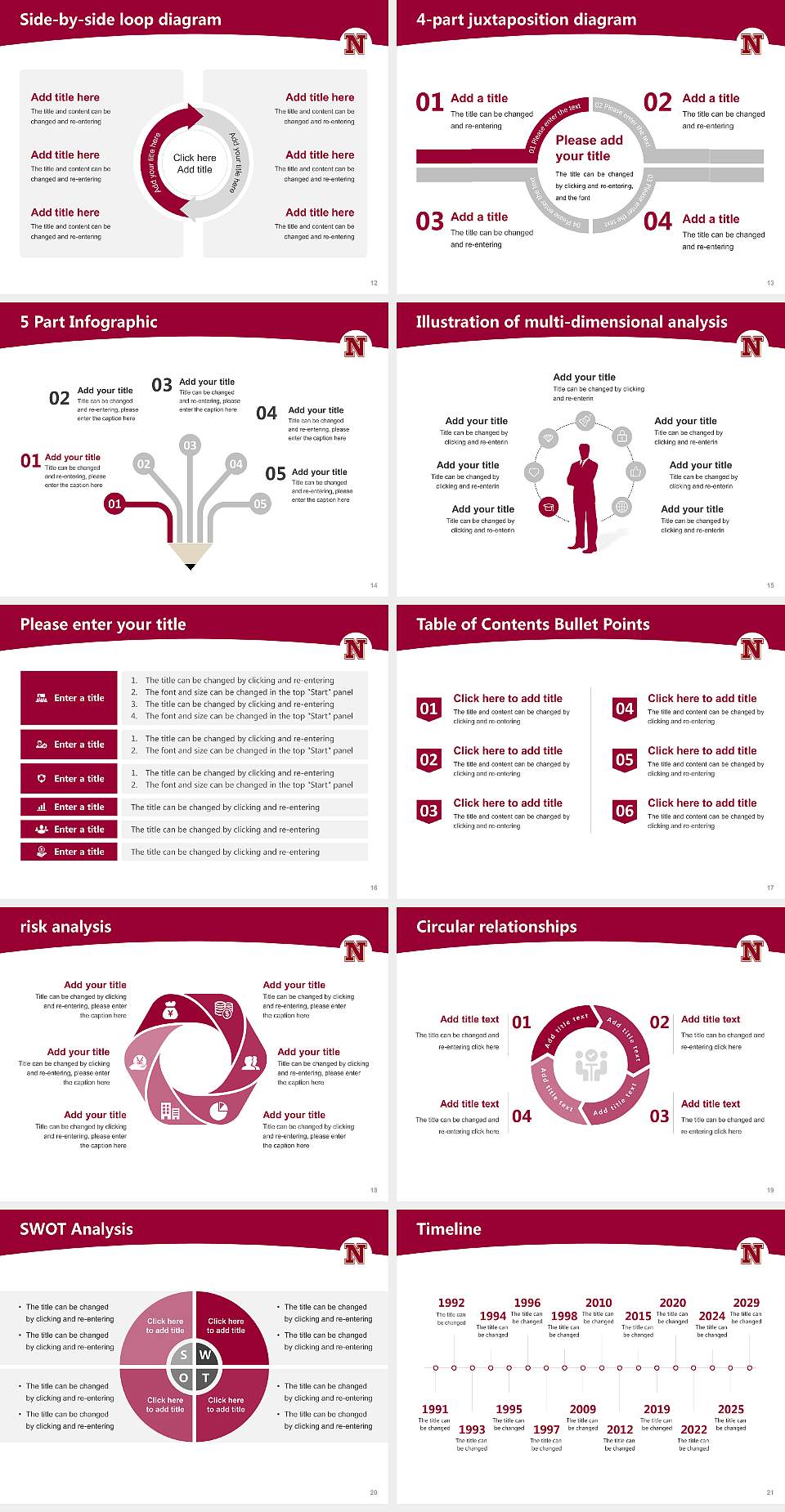 Northern State University Academic Presentation/Research Findings Report PPT Template4:3 ratio PPT effect preview image3