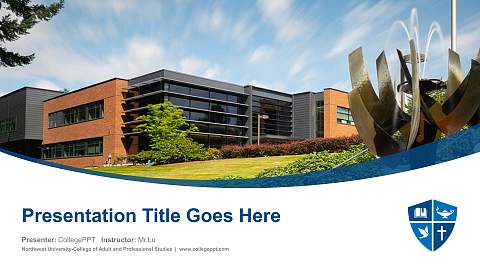 Northwest University-College of Adult and Professional Studies Course/Courseware Creation PPT Template