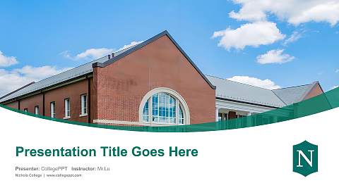 Nichols College Course/Courseware Creation PPT Template