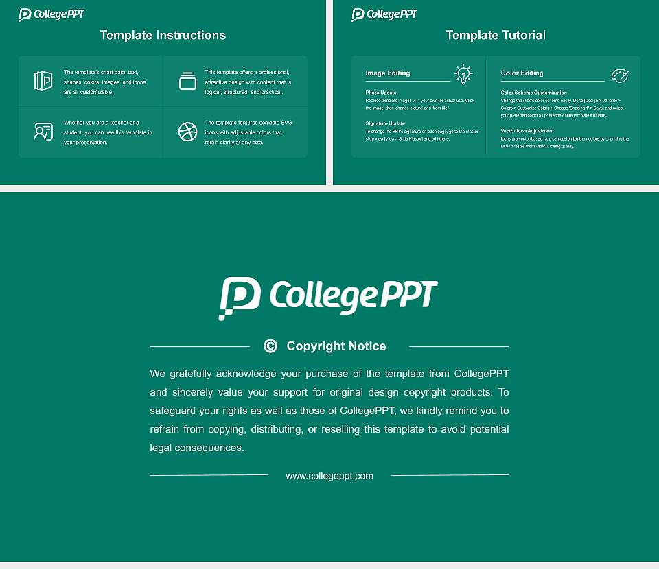 Nichols College Course/Courseware Creation PPT Template16:9 ratio PPT effect preview image5