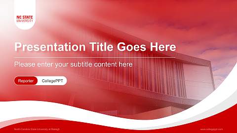 North Carolina State University at Raleigh Lecture Sharing and Networking Event PPT Template